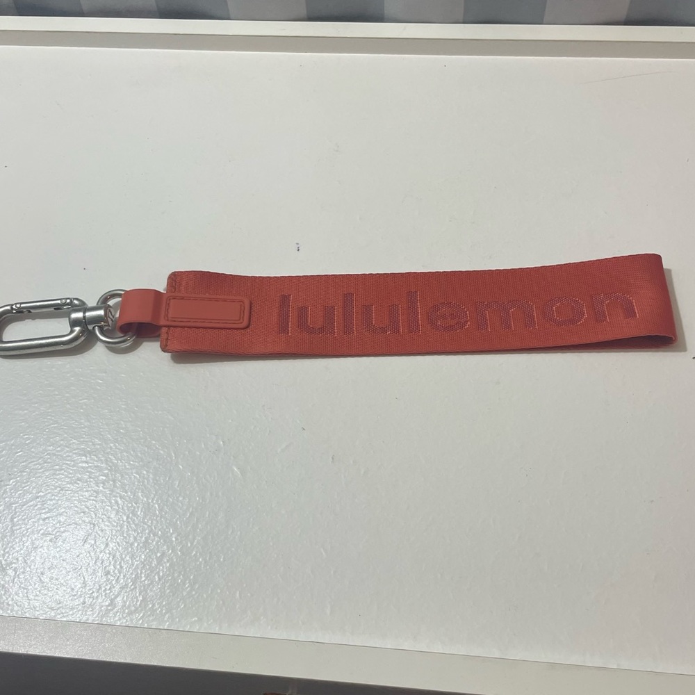lululemon athletica Orange Key Wristlet Strap